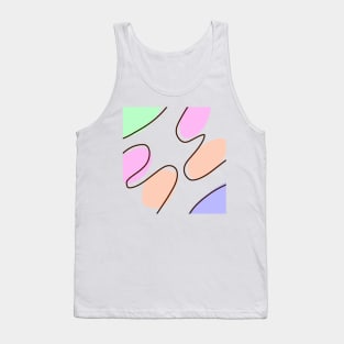 Colorful watercolor abstract texture art Tank Top